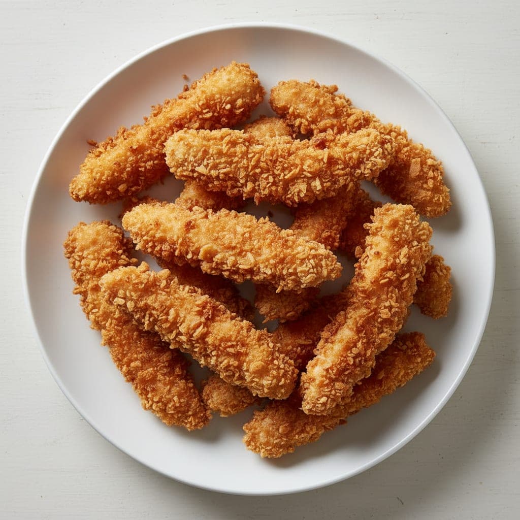 רצועות עוף פריכות בפנקו (כמו שניצלונים)