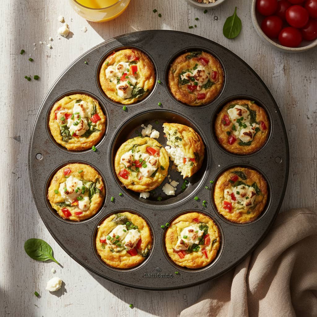 מאפינס ביצים וירקות