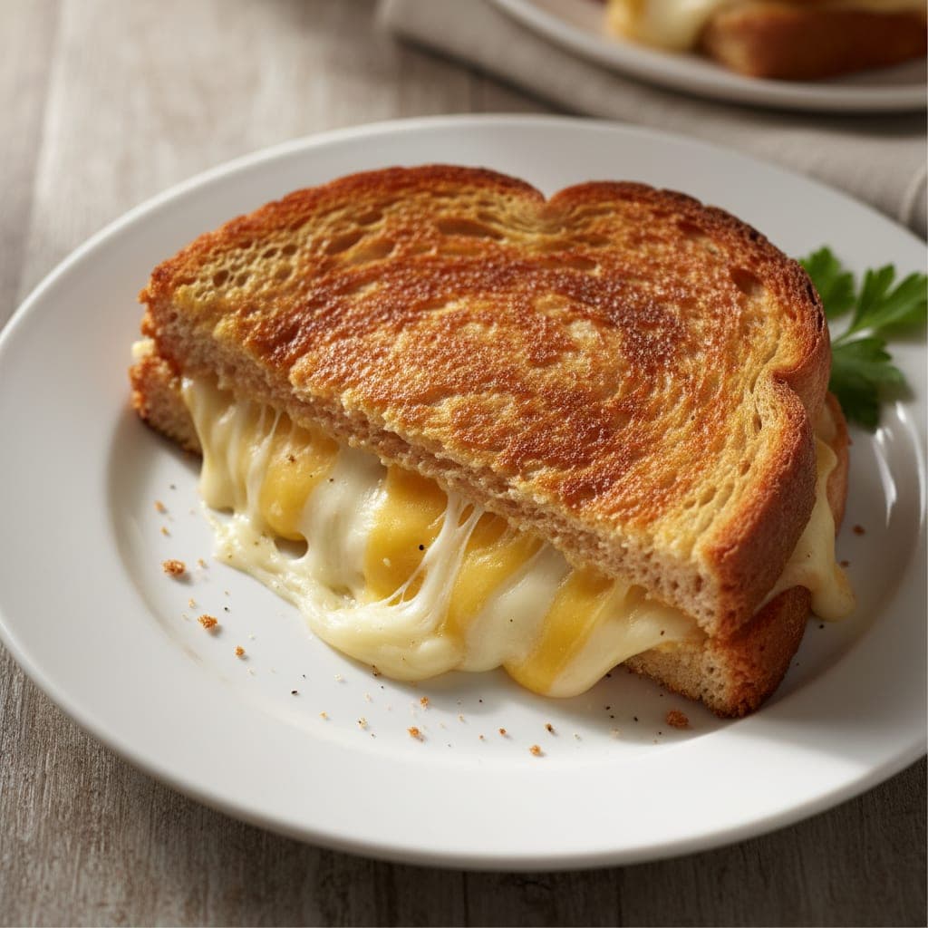 טוסט גבינות צ'דר ומוצרלה